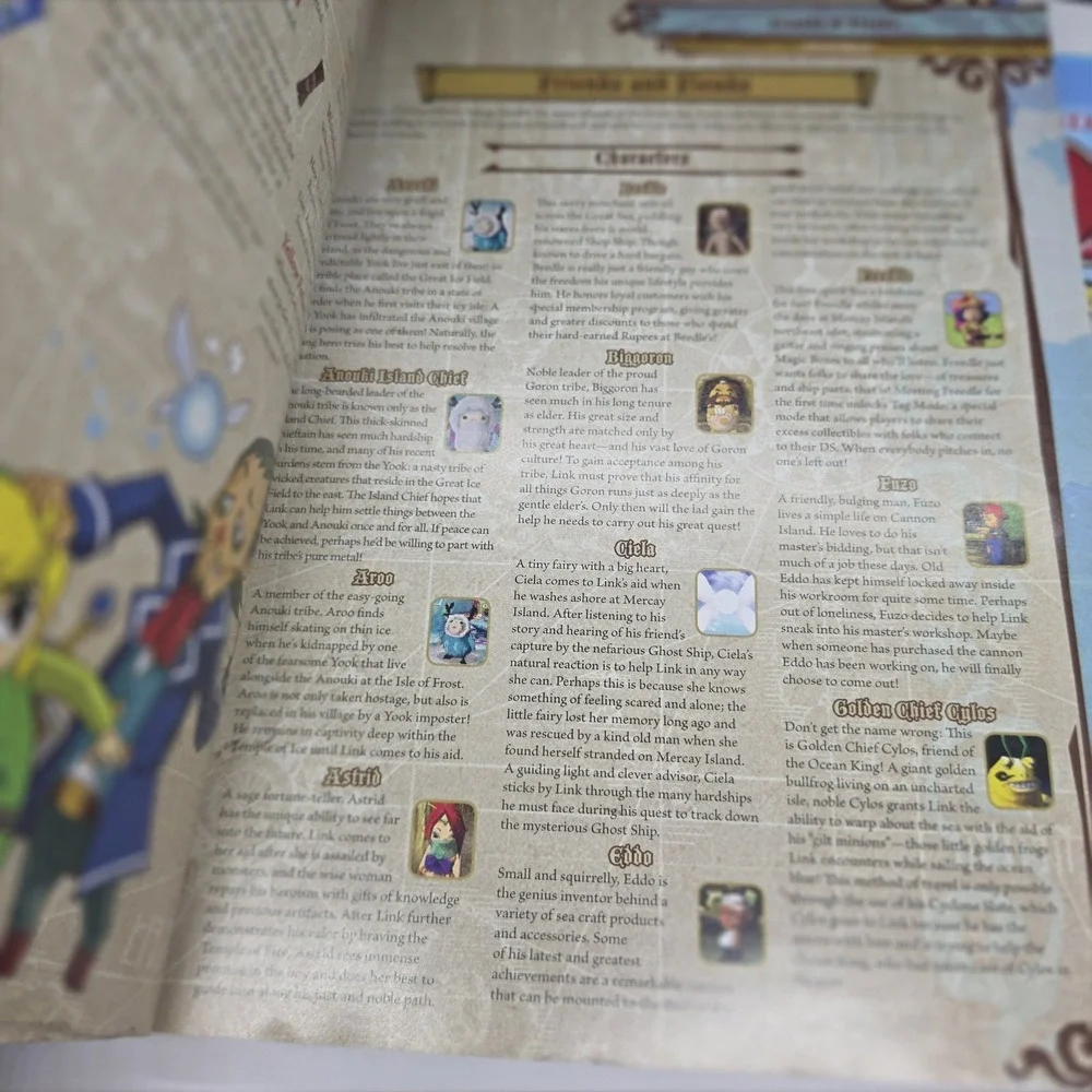Legend of Zelda Phantom Hourglass Strategy Guide And Map Poster Premiere Edition
